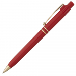 Ручка шариковая Raja Gold, красная, фото 1