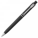 Ручка шариковая Raja Chrome, черная, фото 2