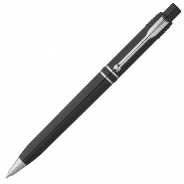 Ручка шариковая Raja Chrome, черная - купить оптом