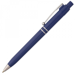 Ручка шариковая Raja Chrome, синяя - купить оптом