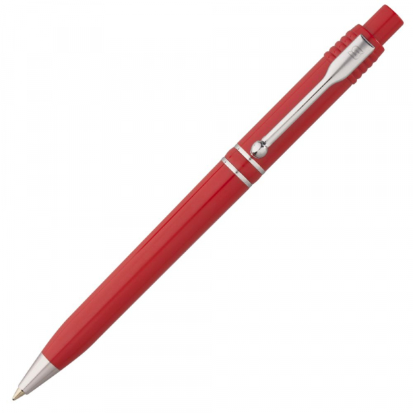 Ручка шариковая Raja Chrome, красная - купить оптом