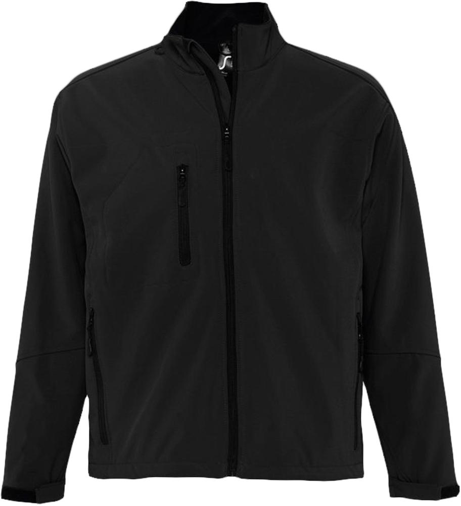 Куртка мужская на молнии Relax 340, черная - купить оптом