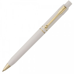 Ручка шариковая Raja Gold, белая, фото 2