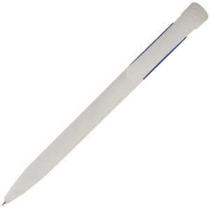 Ручка шариковая Bio-Pen, белая с синим - купить оптом