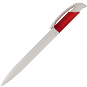 Ручка шариковая Bio-Pen, белая с красным - купить оптом