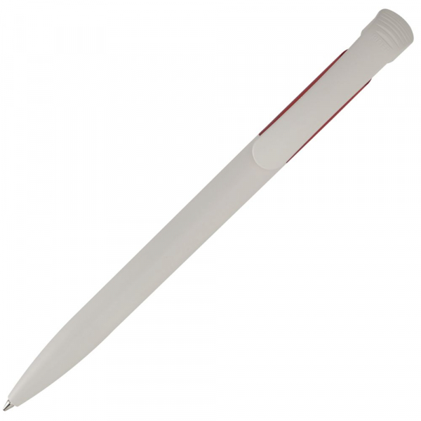 Ручка шариковая Bio-Pen, белая с красным - купить оптом