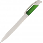 Ручка шариковая Bio-Pen, белая с зеленым, фото 1