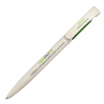 Ручка шариковая Bio-Pen, белая с зеленым, фото 4