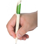 Ручка шариковая Bio-Pen, белая с зеленым, фото 6