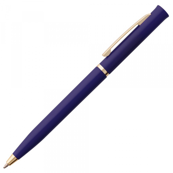 Ручка шариковая Euro Gold, синяя - купить оптом