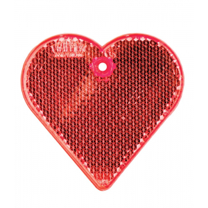 Пешеходный светоотражатель «Сердце», красный - купить оптом
