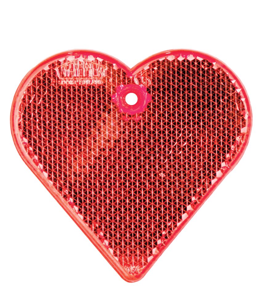 Пешеходный светоотражатель «Сердце», красный - купить оптом