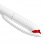 Ручка шариковая Beo Sport, белая с красным, фото 3