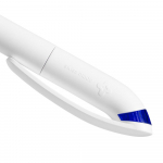 Ручка шариковая Beo Sport, белая с синим, фото 3