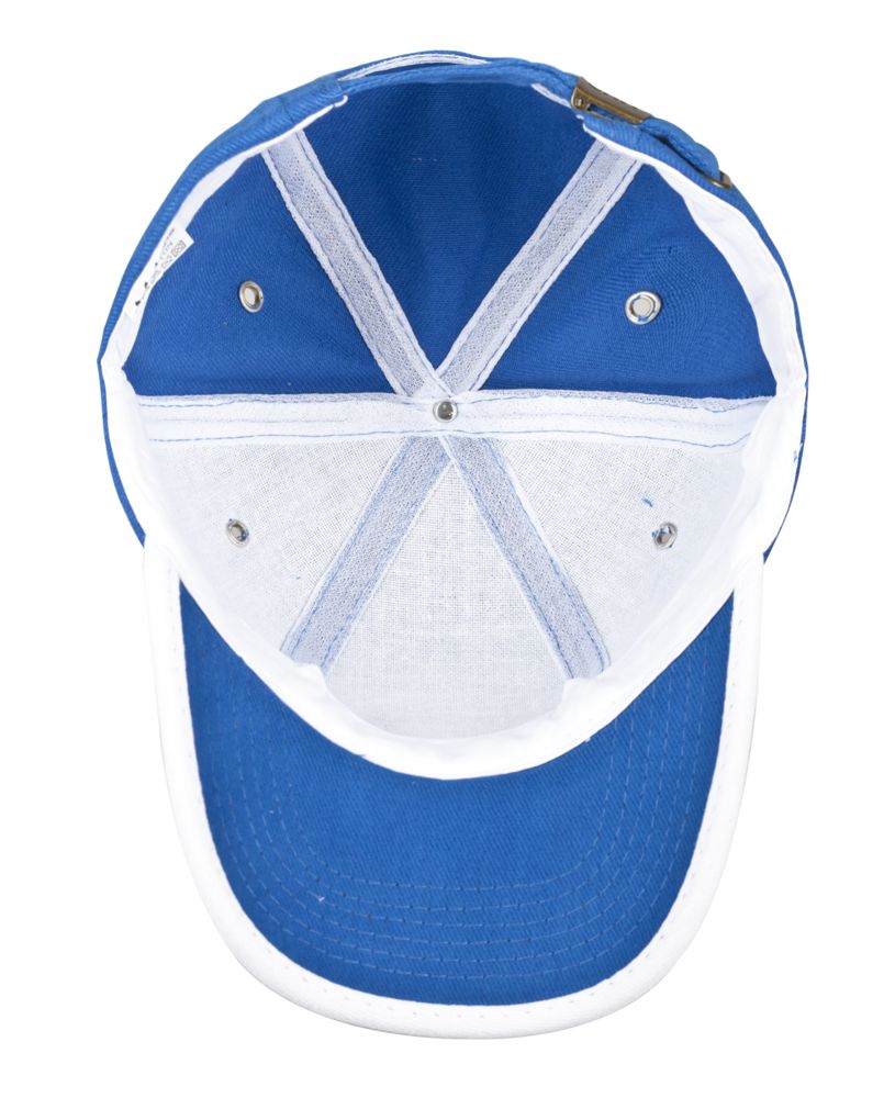 Бейсболка Unit Trendy, ярко-синяя с белым - купить оптом