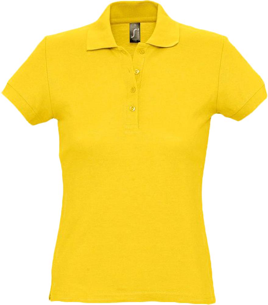 Рубашка поло женская Passion 170, желтая - купить оптом