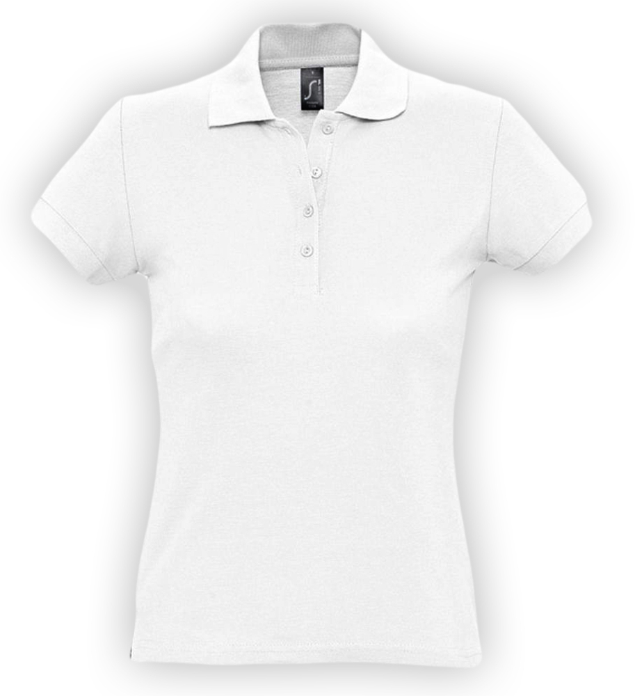 Рубашка поло женская Passion 170, белая - купить оптом