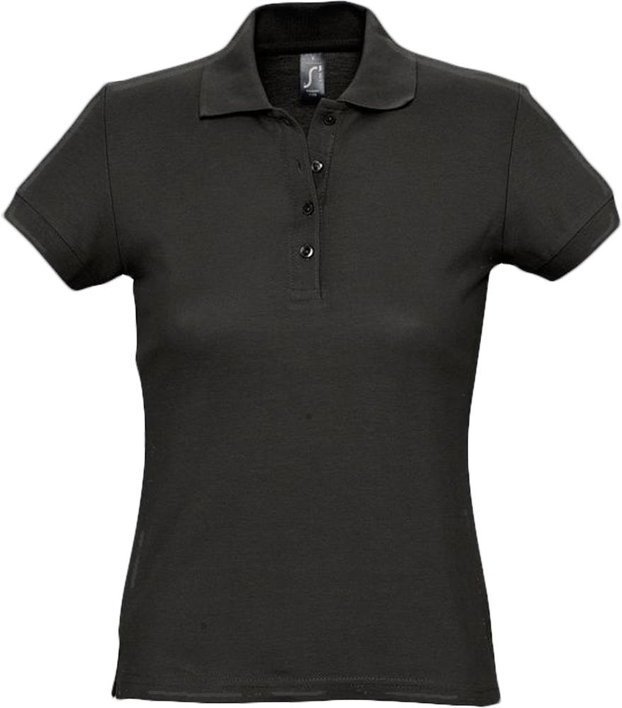 Рубашка поло женская Passion 170, черная - купить оптом