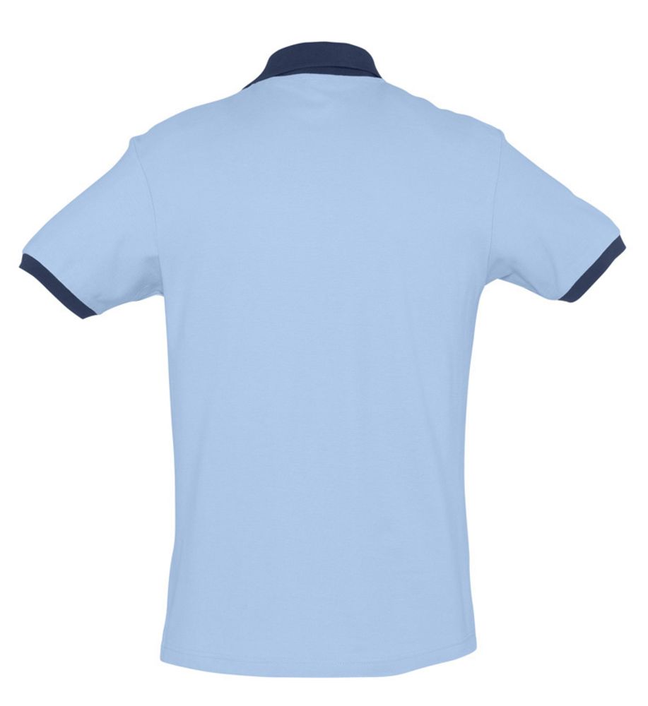 Рубашка поло Prince 190, голубая с темно-синим - купить оптом