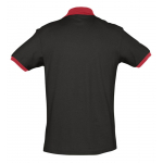 Рубашка поло Prince 190, черная с красным, фото 1