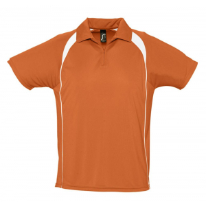 Спортивная рубашка поло Palladium 140 оранжевая с белым - купить оптом