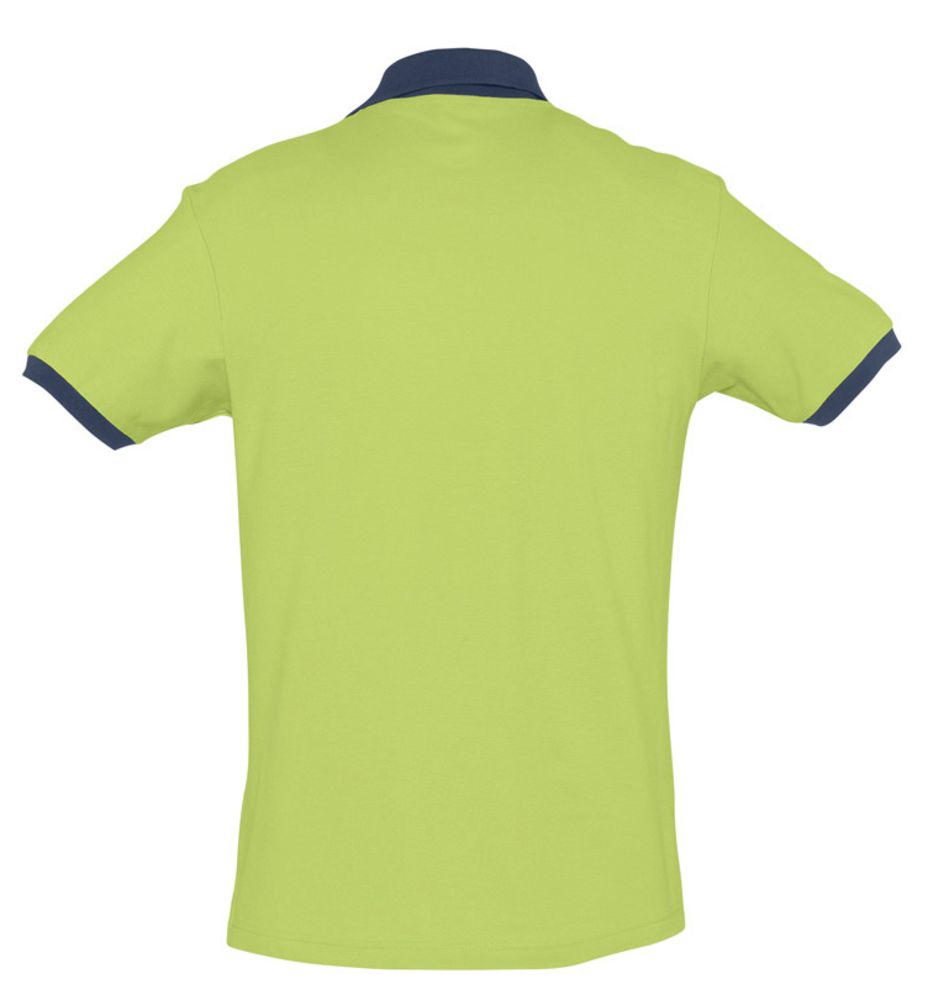 Рубашка поло Prince 190, зеленое яблоко с темно-синим - купить оптом