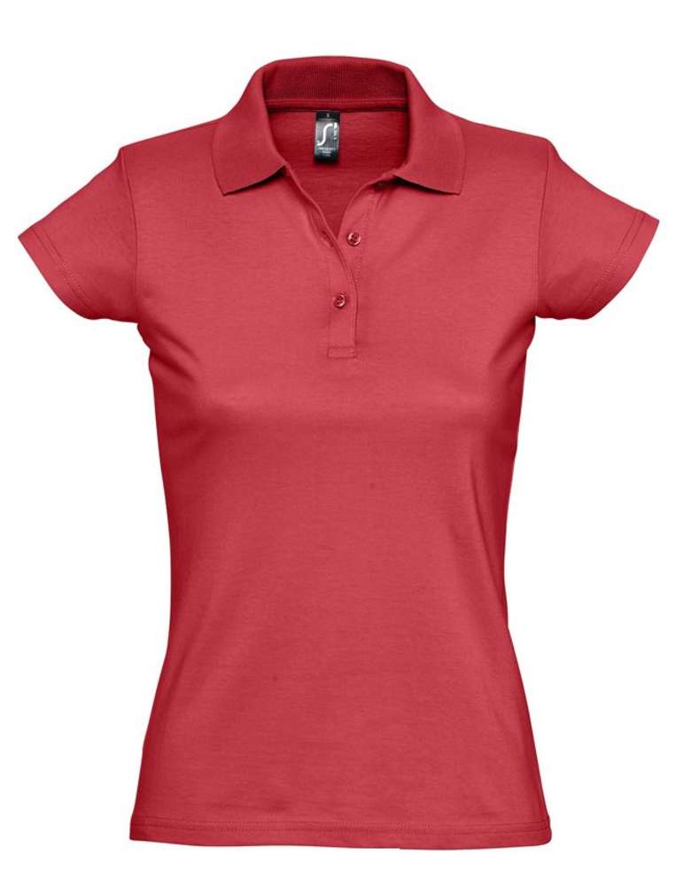 Рубашка поло женская Prescott Women 170, красная - купить оптом