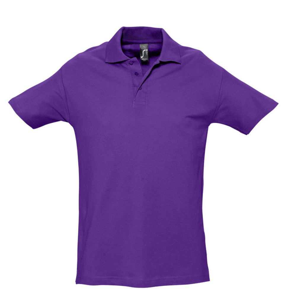 Рубашка поло мужская Spring 210, темно-фиолетовая - купить оптом