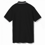 Рубашка поло мужская с контрастной отделкой Practice 270 черная, фото 1