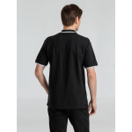 Рубашка поло мужская с контрастной отделкой Practice 270 черная, фото 4