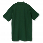 Рубашка поло мужская с контрастной отделкой Practice 270, зеленый/белый, фото 1