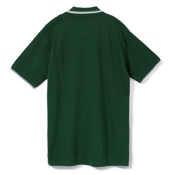 Рубашка поло мужская с контрастной отделкой Practice 270, зеленый/белый - купить оптом