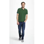 Рубашка поло мужская с контрастной отделкой Practice 270, зеленый/белый, фото 2