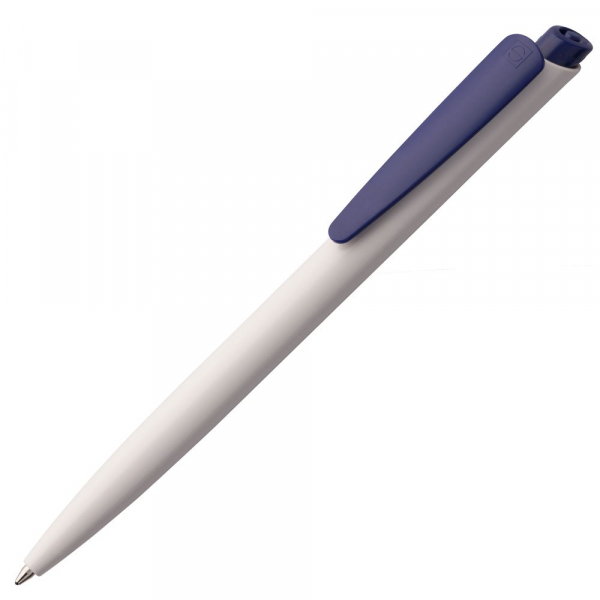 Ручка шариковая Senator Dart Polished, бело-синяя - купить оптом