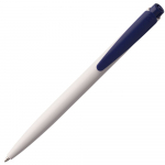 Ручка шариковая Senator Dart Polished, бело-синяя, фото 2