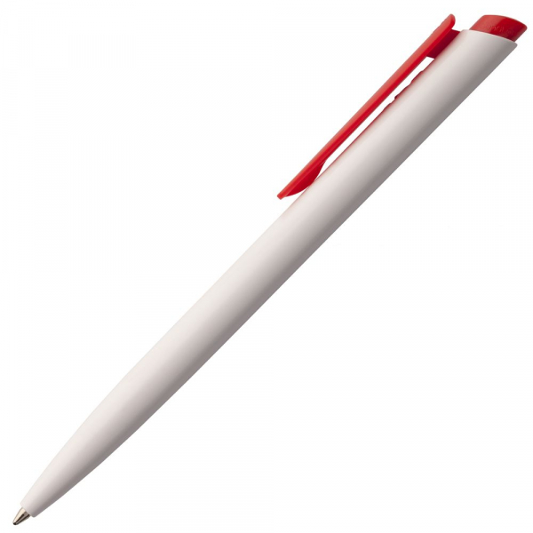 Ручка шариковая Senator Dart Polished, бело-красная - купить оптом