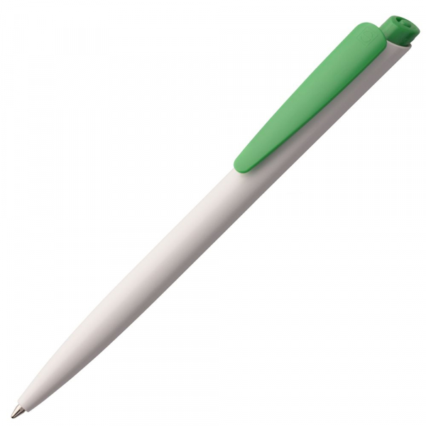 Ручка шариковая Senator Dart Polished, бело-зеленая - купить оптом