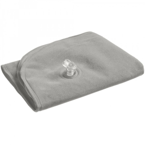 Надувная подушка под шею в чехле Sleep, серая - купить оптом