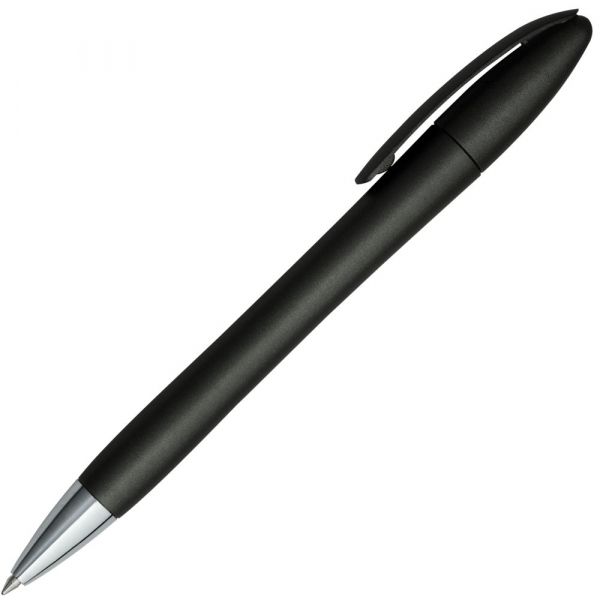 Ручка шариковая Moon Metallic, черная - купить оптом
