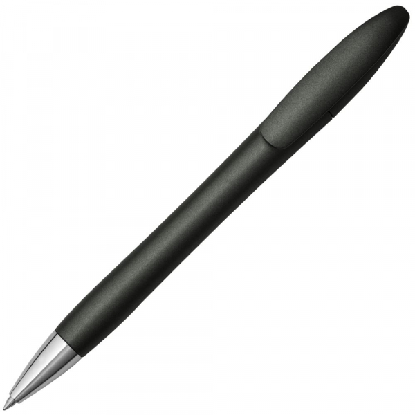 Ручка шариковая Moon Metallic, черная - купить оптом