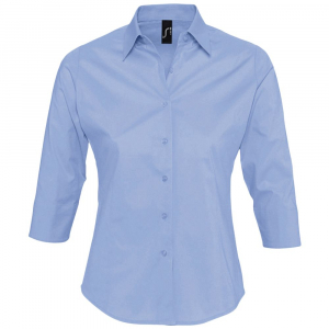 Рубашка женская с рукавом 3/4 Effect 140, голубая - купить оптом