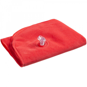 Надувная подушка под шею в чехле Sleep, красная - купить оптом