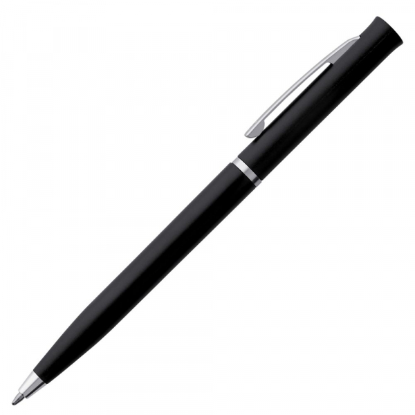 Ручка шариковая Euro Chrome, черная - купить оптом