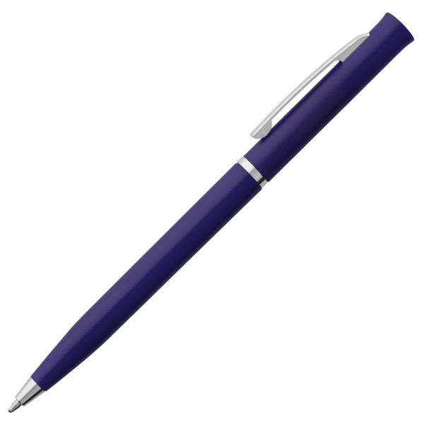 Ручка шариковая Euro Chrome, синяя - купить оптом