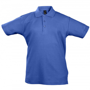 Рубашка поло детская Summer II Kids 170, ярко-синяя - купить оптом
