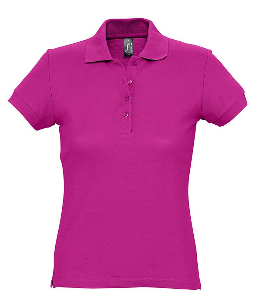Рубашка поло женская Passion 170, ярко-розовая (фуксия) - купить оптом