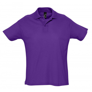 Рубашка поло мужская Summer 170, темно-фиолетовая - купить оптом