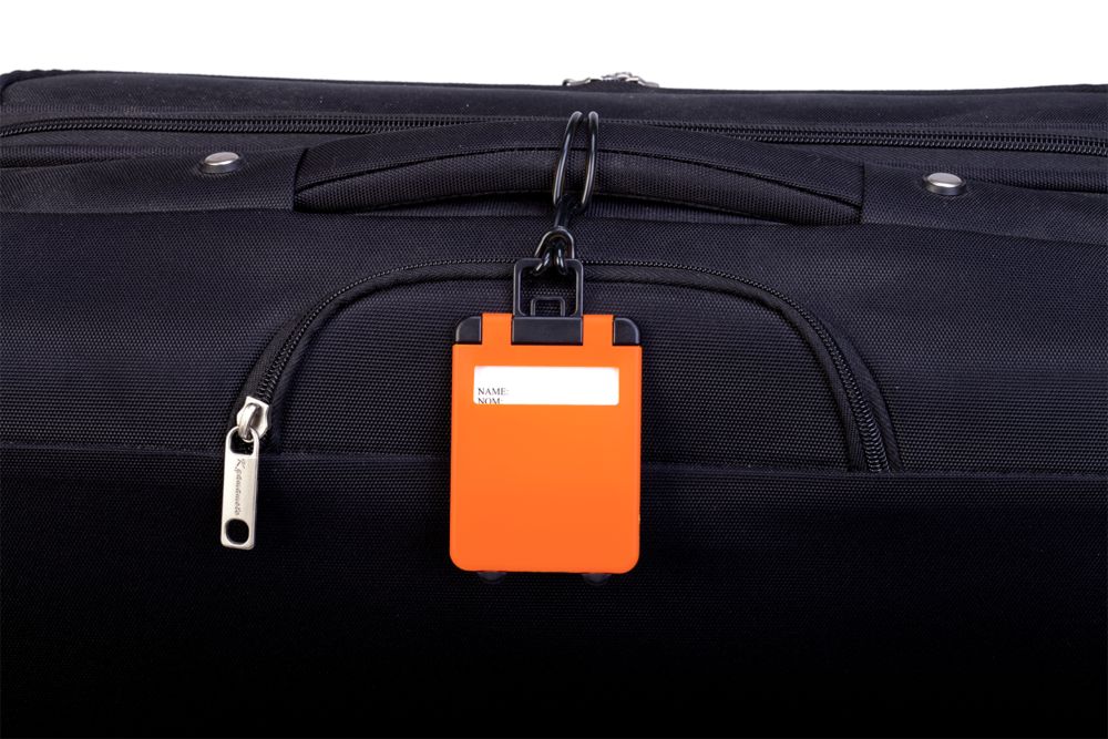 Бирка для багажа Trolley, оранжевая - купить оптом