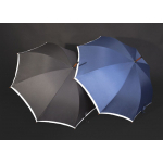 Зонт-трость светоотражающий Unit Reflect, черный, фото 4