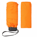 Зонт складной Unit Five, оранжевый, фото 4